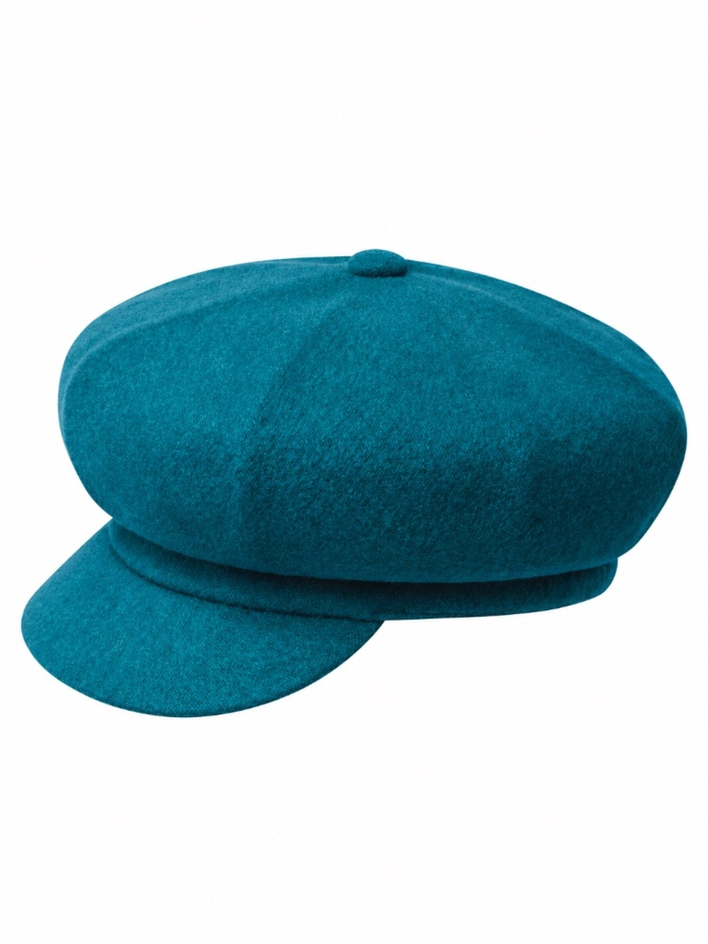 Kangol Wool Spitfire Newsboy Cap Marine Teal Embroidered Logo Hat NWT